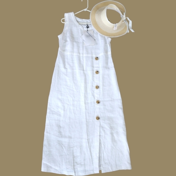 EUGF Dresses & Skirts - NWT LINEN SUMMER LINEN SUMMER DRESS